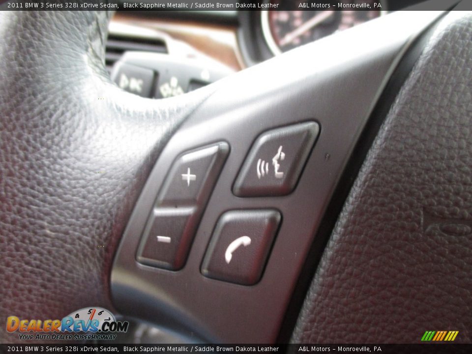 2011 BMW 3 Series 328i xDrive Sedan Black Sapphire Metallic / Saddle Brown Dakota Leather Photo #18