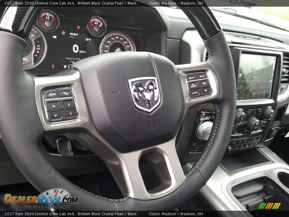2017 Ram 1500 Limited Crew Cab 4x4 Steering Wheel Photo #7