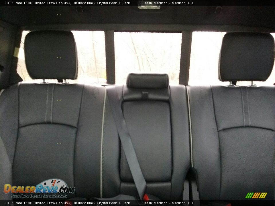 2017 Ram 1500 Limited Crew Cab 4x4 Brilliant Black Crystal Pearl / Black Photo #13
