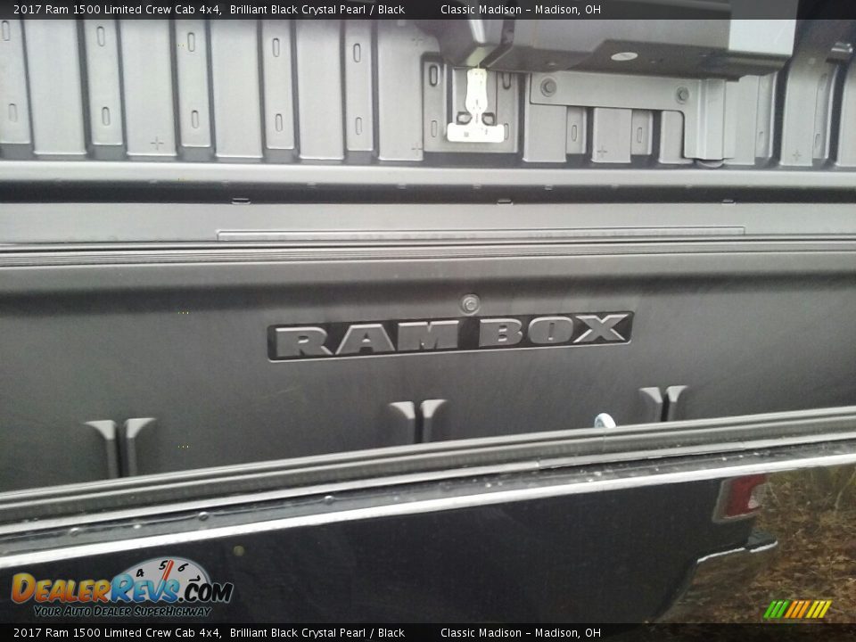 2017 Ram 1500 Limited Crew Cab 4x4 Brilliant Black Crystal Pearl / Black Photo #14