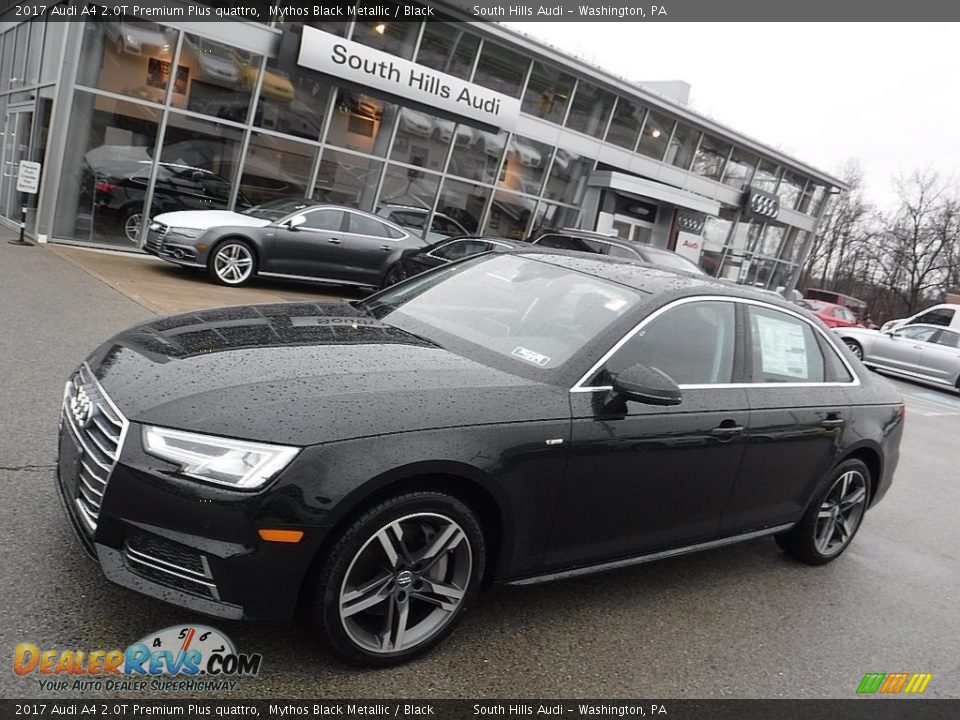 2017 Audi A4 2.0T Premium Plus quattro Mythos Black Metallic / Black Photo #1
