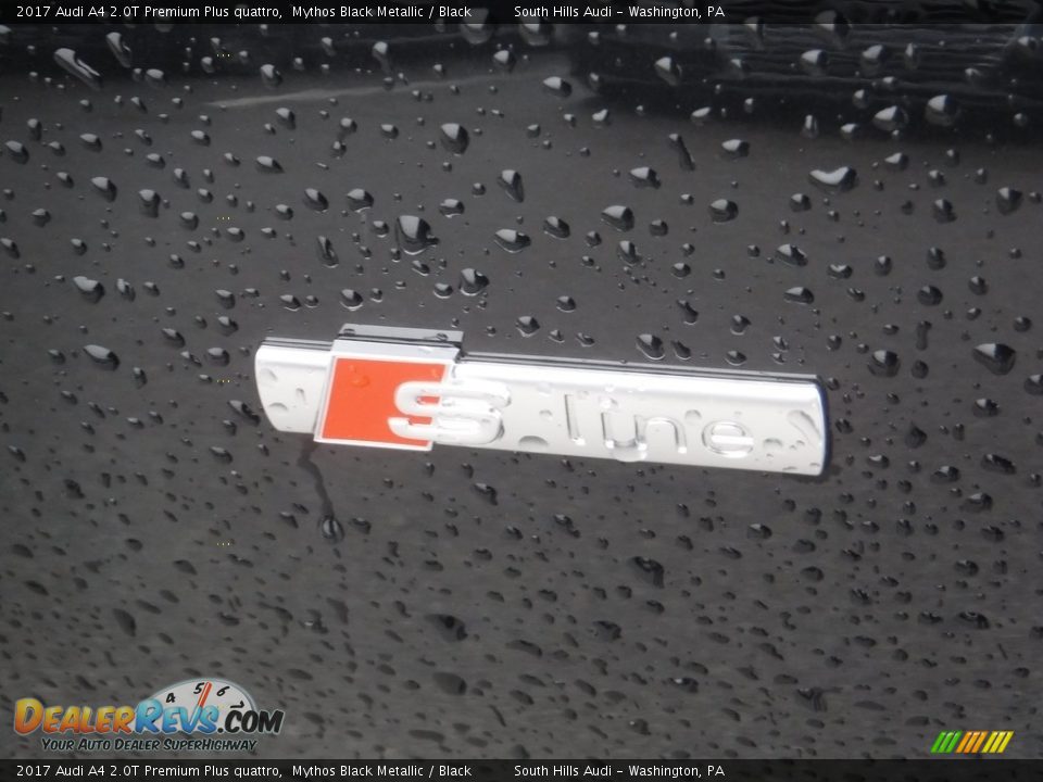 2017 Audi A4 2.0T Premium Plus quattro Mythos Black Metallic / Black Photo #3