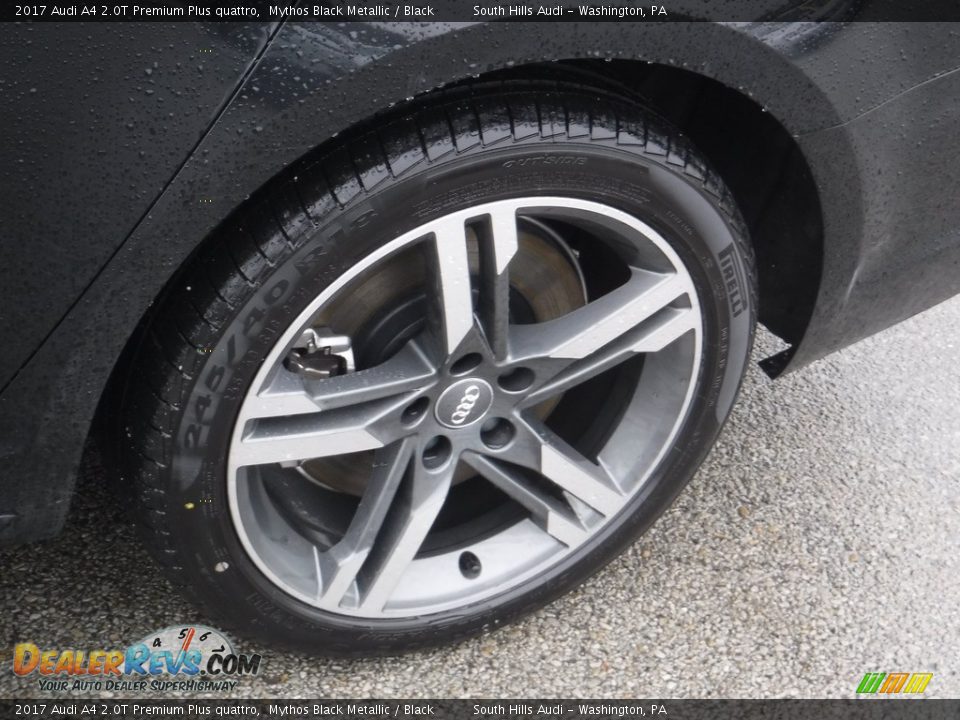 2017 Audi A4 2.0T Premium Plus quattro Mythos Black Metallic / Black Photo #5