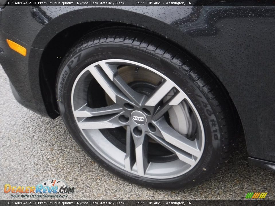 2017 Audi A4 2.0T Premium Plus quattro Mythos Black Metallic / Black Photo #6