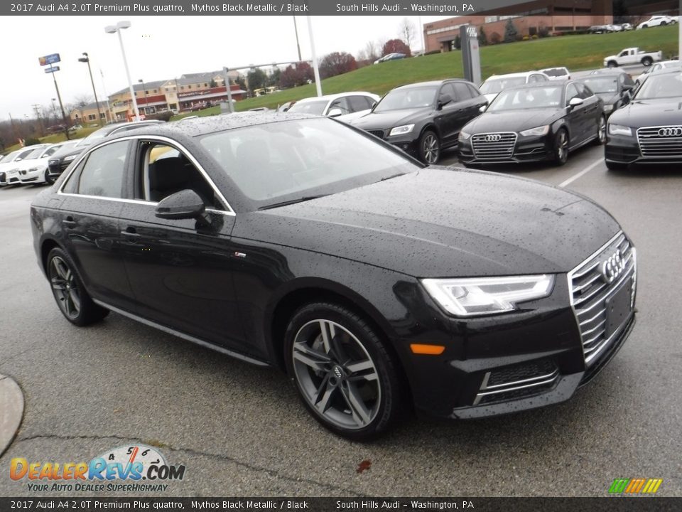2017 Audi A4 2.0T Premium Plus quattro Mythos Black Metallic / Black Photo #8