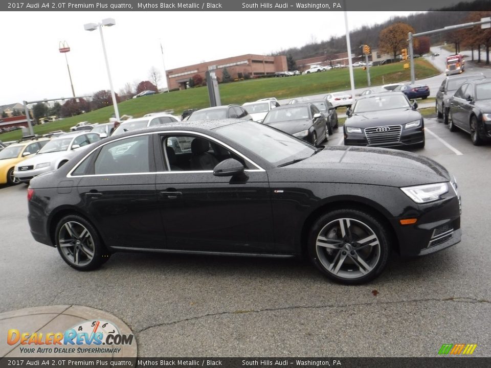 2017 Audi A4 2.0T Premium Plus quattro Mythos Black Metallic / Black Photo #9