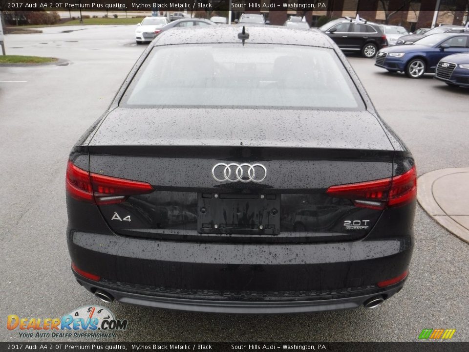 2017 Audi A4 2.0T Premium Plus quattro Mythos Black Metallic / Black Photo #14