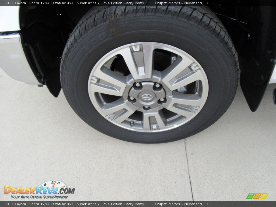 2017 Toyota Tundra 1794 CrewMax 4x4 Super White / 1794 Edition Black/Brown Photo #11