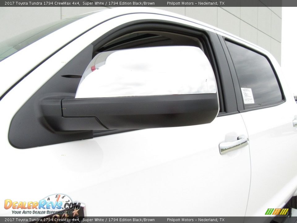 2017 Toyota Tundra 1794 CrewMax 4x4 Super White / 1794 Edition Black/Brown Photo #13