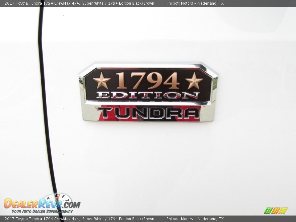 2017 Toyota Tundra 1794 CrewMax 4x4 Super White / 1794 Edition Black/Brown Photo #14
