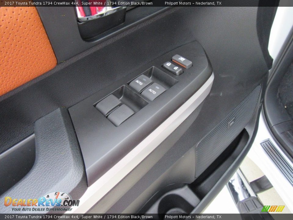 2017 Toyota Tundra 1794 CrewMax 4x4 Super White / 1794 Edition Black/Brown Photo #20