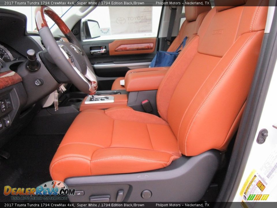 2017 Toyota Tundra 1794 CrewMax 4x4 Super White / 1794 Edition Black/Brown Photo #21
