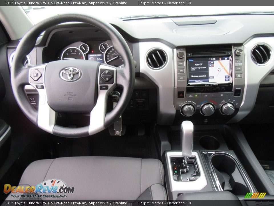2017 Toyota Tundra SR5 TSS Off-Road CrewMax Super White / Graphite Photo #25