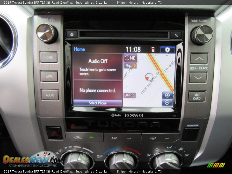 2017 Toyota Tundra SR5 TSS Off-Road CrewMax Super White / Graphite Photo #27
