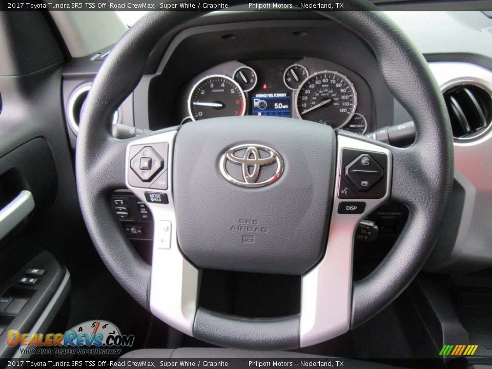 2017 Toyota Tundra SR5 TSS Off-Road CrewMax Super White / Graphite Photo #31