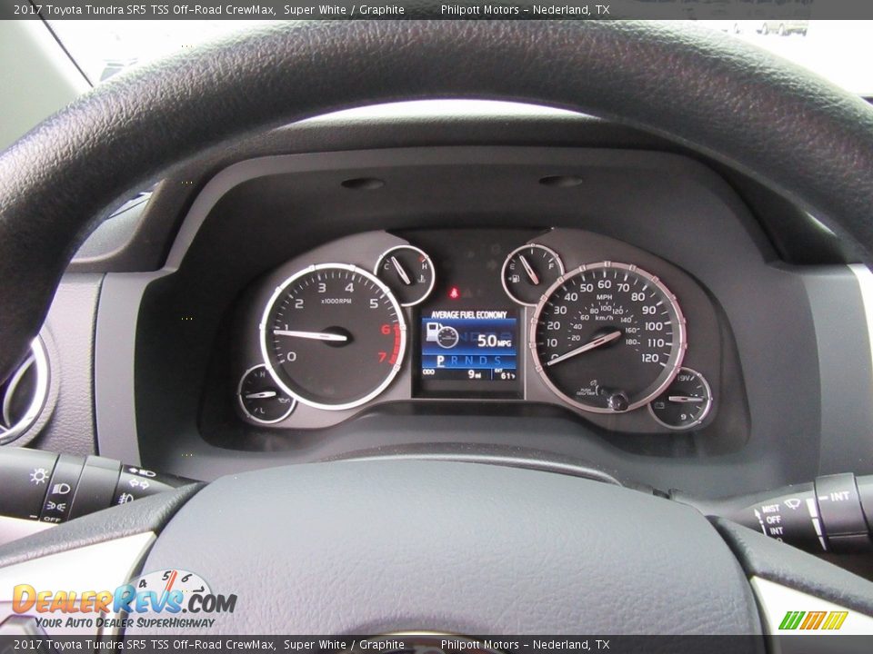 2017 Toyota Tundra SR5 TSS Off-Road CrewMax Super White / Graphite Photo #32