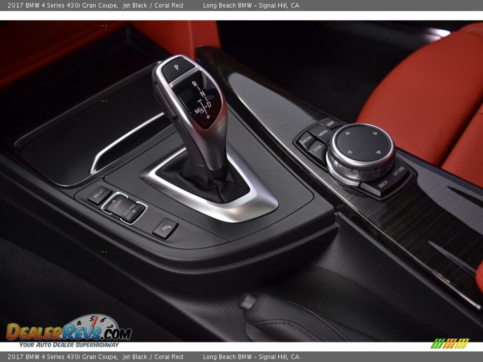 2017 BMW 4 Series 430i Gran Coupe Jet Black / Coral Red Photo #12
