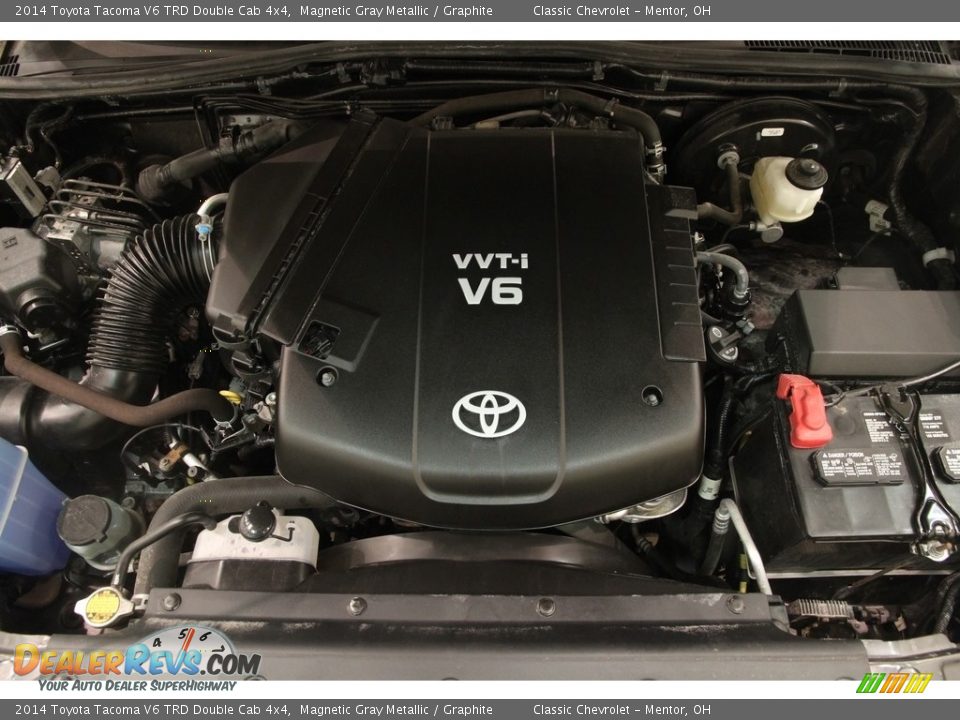 2014 Toyota Tacoma V6 TRD Double Cab 4x4 Magnetic Gray Metallic / Graphite Photo #17