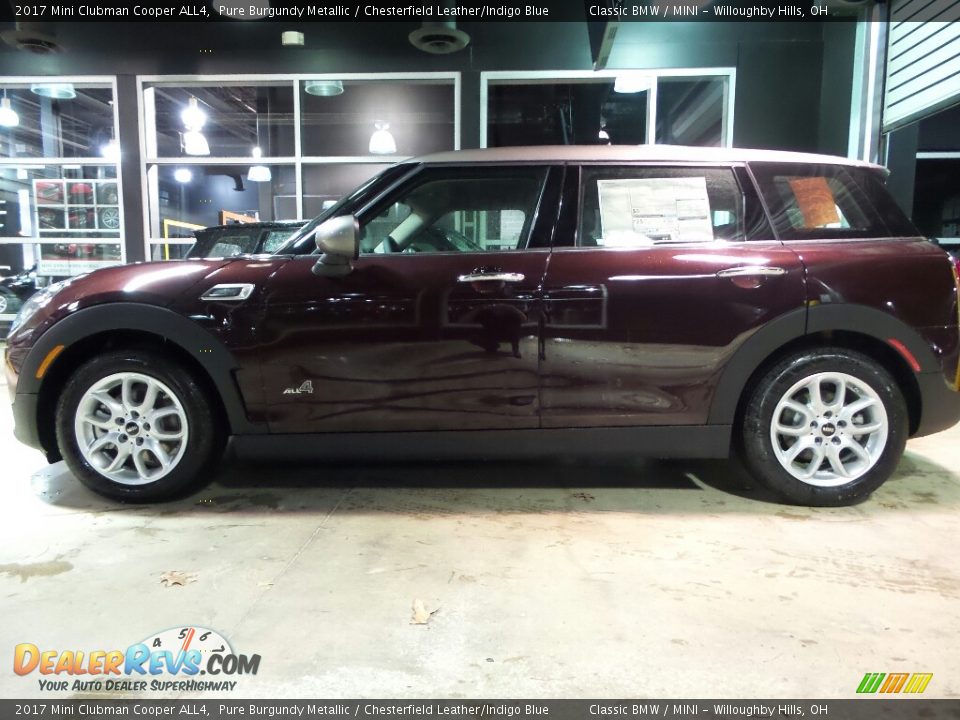 2017 Mini Clubman Cooper ALL4 Pure Burgundy Metallic / Chesterfield Leather/Indigo Blue Photo #1
