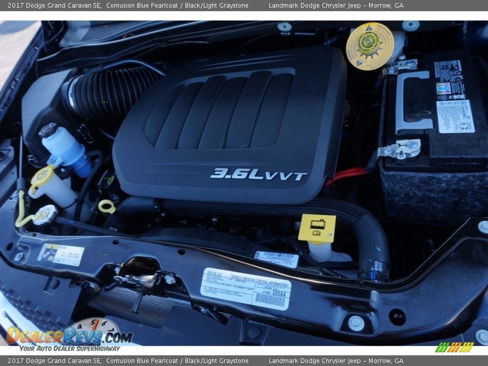 2017 Dodge Grand Caravan SE Contusion Blue Pearlcoat / Black/Light Graystone Photo #8