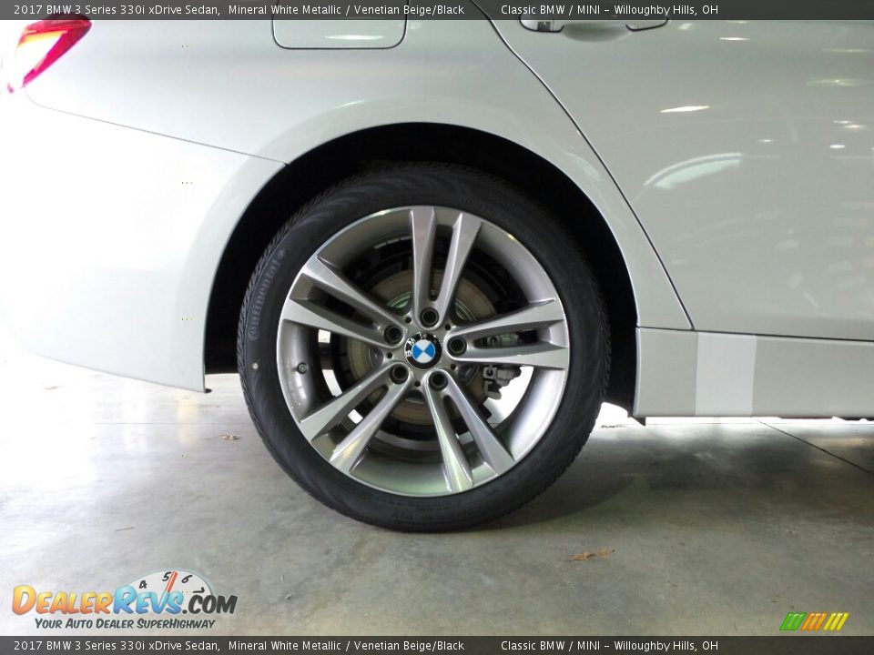 2017 BMW 3 Series 330i xDrive Sedan Mineral White Metallic / Venetian Beige/Black Photo #4