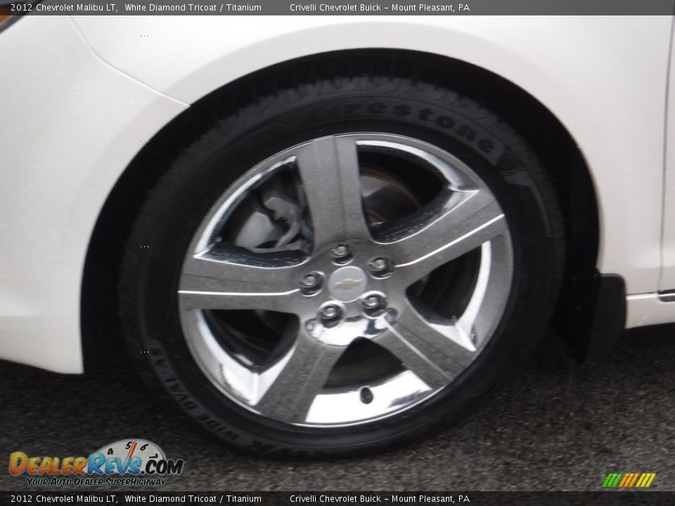 2012 Chevrolet Malibu LT White Diamond Tricoat / Titanium Photo #3