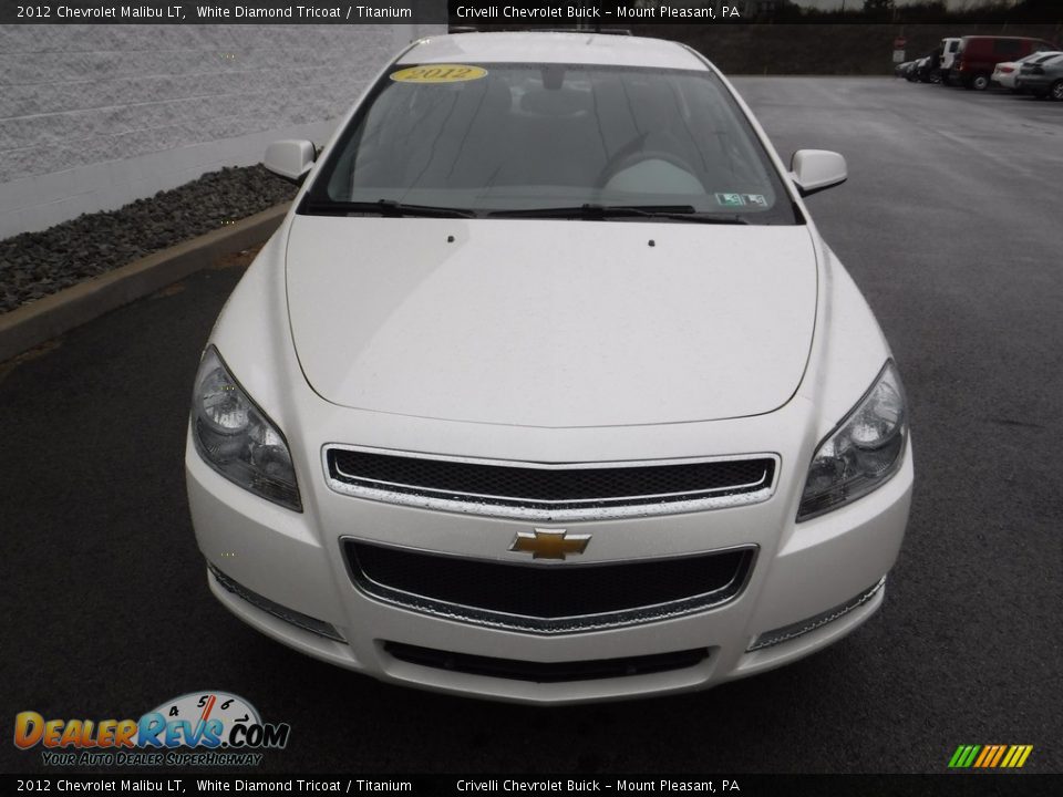 2012 Chevrolet Malibu LT White Diamond Tricoat / Titanium Photo #4