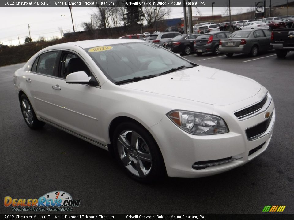 2012 Chevrolet Malibu LT White Diamond Tricoat / Titanium Photo #5