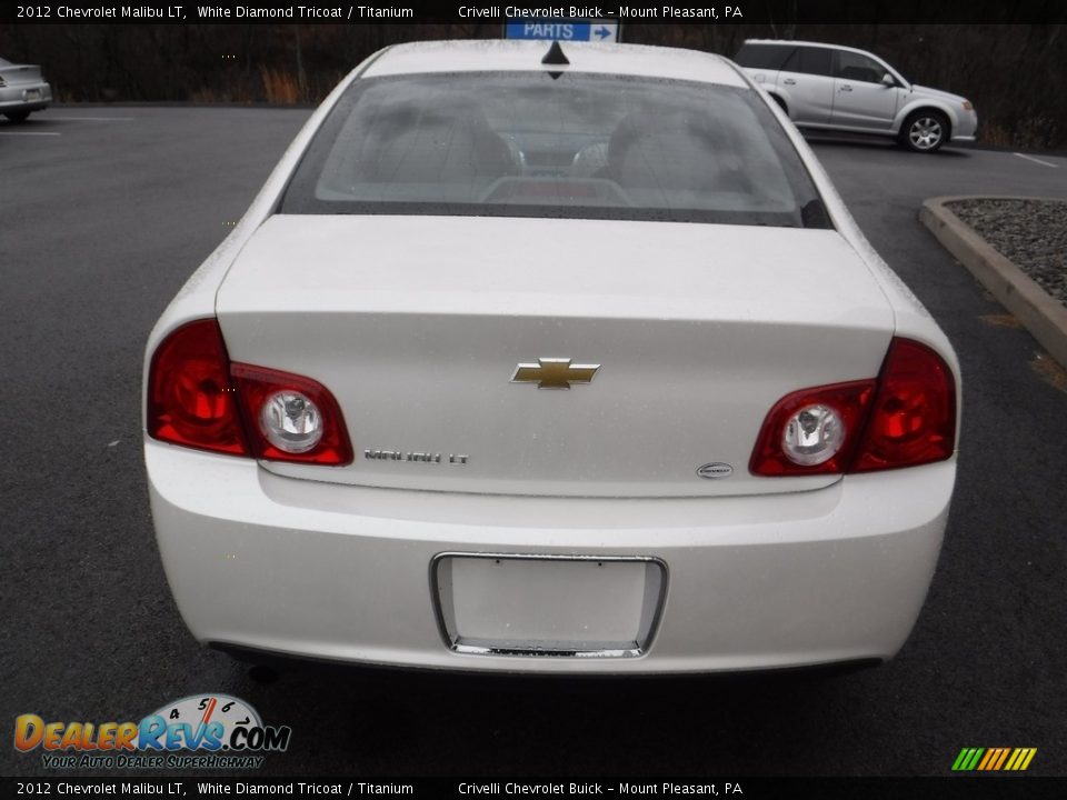 2012 Chevrolet Malibu LT White Diamond Tricoat / Titanium Photo #8