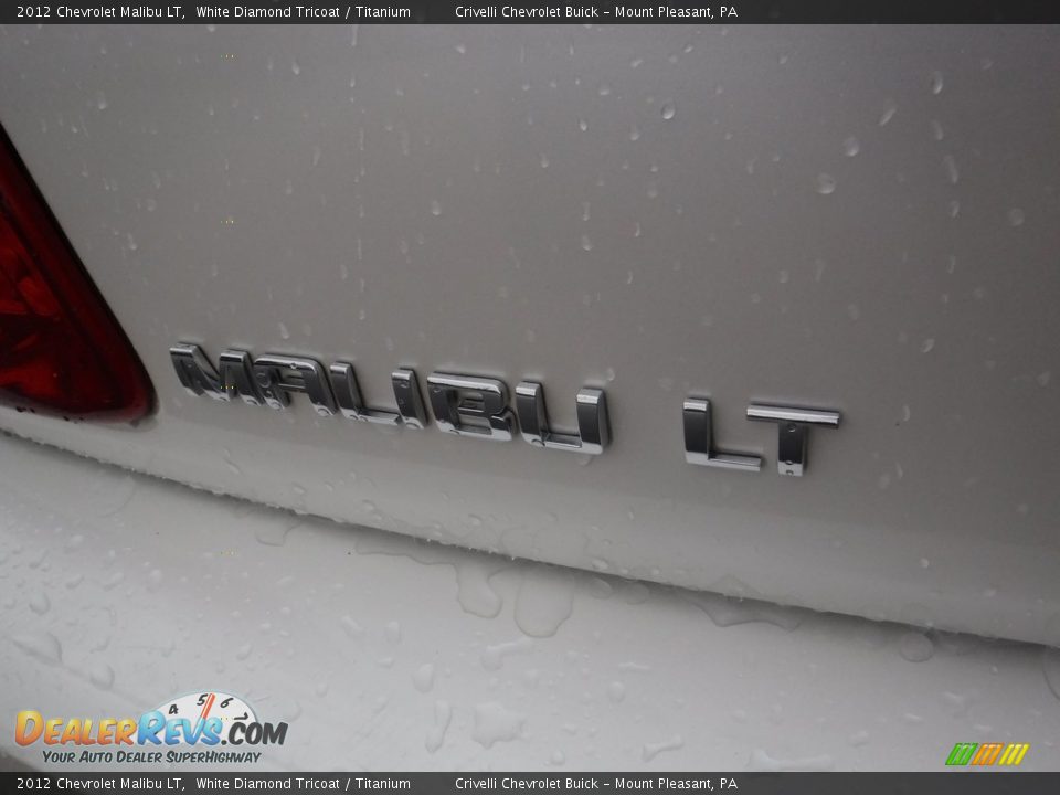 2012 Chevrolet Malibu LT White Diamond Tricoat / Titanium Photo #9