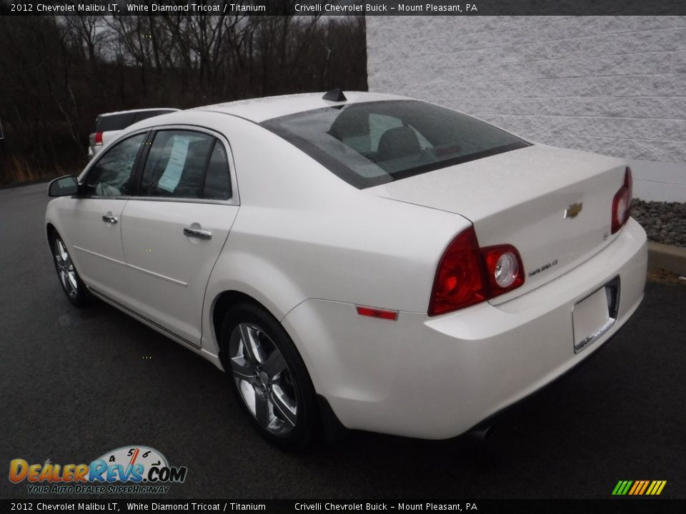 2012 Chevrolet Malibu LT White Diamond Tricoat / Titanium Photo #10