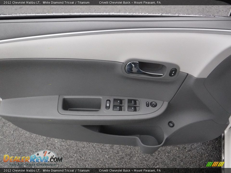 2012 Chevrolet Malibu LT White Diamond Tricoat / Titanium Photo #12