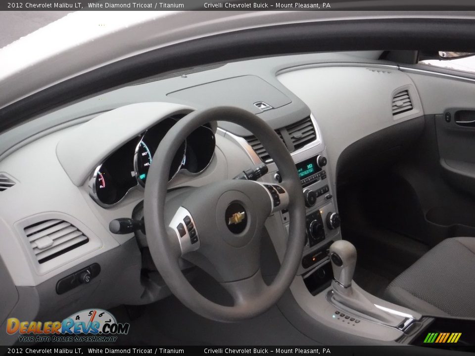 2012 Chevrolet Malibu LT White Diamond Tricoat / Titanium Photo #13