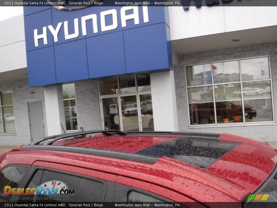 2011 Hyundai Santa Fe Limited AWD Sonoran Red / Beige Photo #4