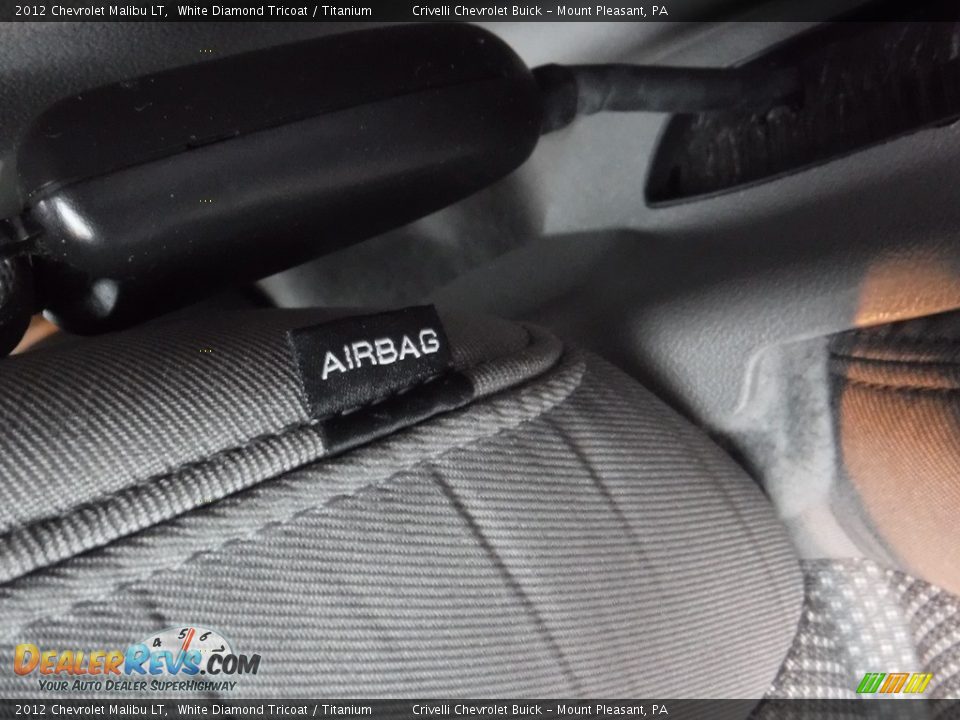 2012 Chevrolet Malibu LT White Diamond Tricoat / Titanium Photo #16