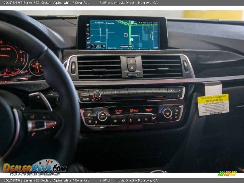 2017 BMW 3 Series 330i Sedan Alpine White / Coral Red Photo #5