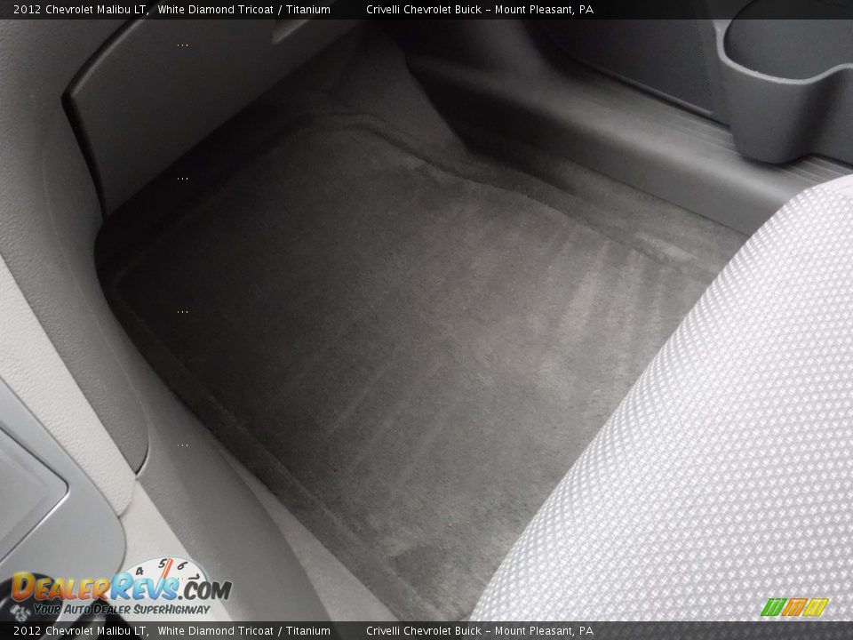 2012 Chevrolet Malibu LT White Diamond Tricoat / Titanium Photo #25