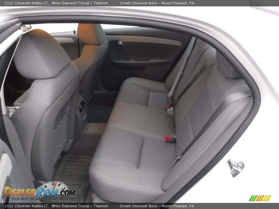 2012 Chevrolet Malibu LT White Diamond Tricoat / Titanium Photo #27
