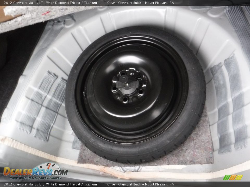 2012 Chevrolet Malibu LT White Diamond Tricoat / Titanium Photo #29