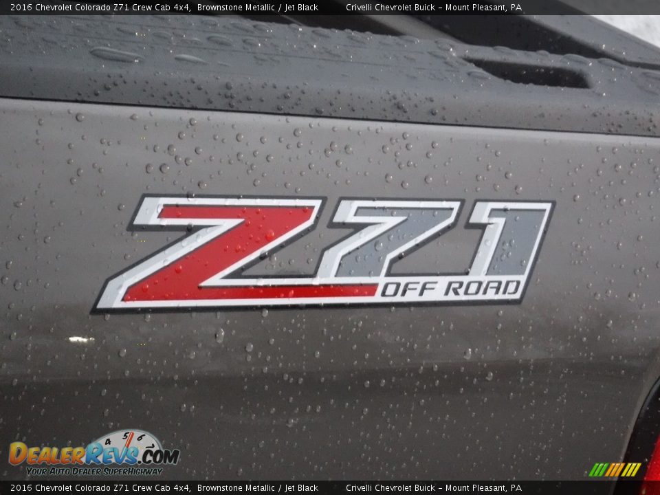 2016 Chevrolet Colorado Z71 Crew Cab 4x4 Brownstone Metallic / Jet Black Photo #4
