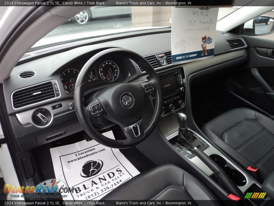 2014 Volkswagen Passat 2.5L SE Candy White / Titan Black Photo #6
