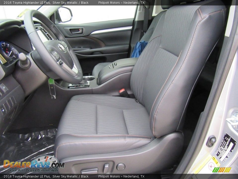 Front Seat of 2016 Toyota Highlander LE Plus Photo #22