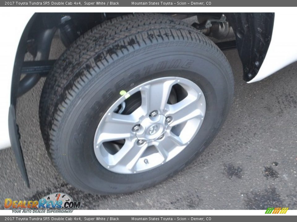 2017 Toyota Tundra SR5 Double Cab 4x4 Super White / Black Photo #9