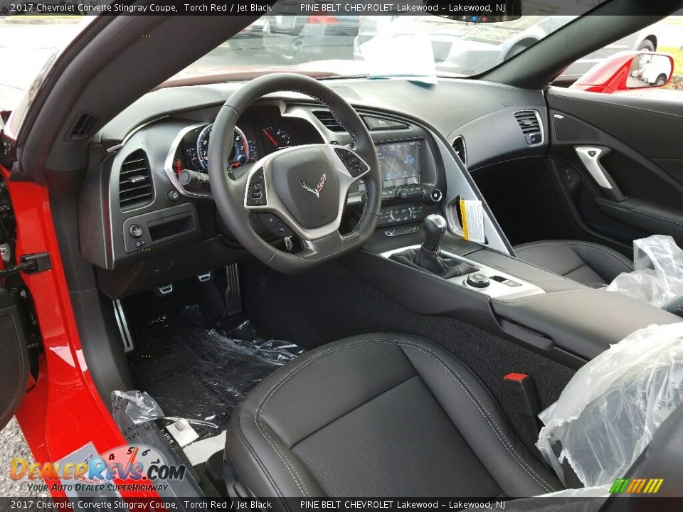 Jet Black Interior - 2017 Chevrolet Corvette Stingray Coupe Photo #6