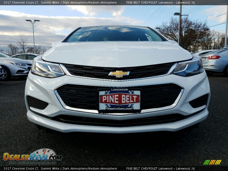 2017 Chevrolet Cruze LT Summit White / Dark Atmosphere/Medium Atmosphere Photo #2