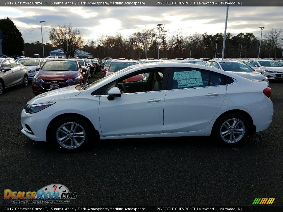 2017 Chevrolet Cruze LT Summit White / Dark Atmosphere/Medium Atmosphere Photo #3