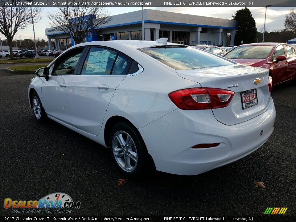 2017 Chevrolet Cruze LT Summit White / Dark Atmosphere/Medium Atmosphere Photo #4