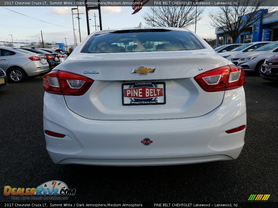 2017 Chevrolet Cruze LT Summit White / Dark Atmosphere/Medium Atmosphere Photo #5