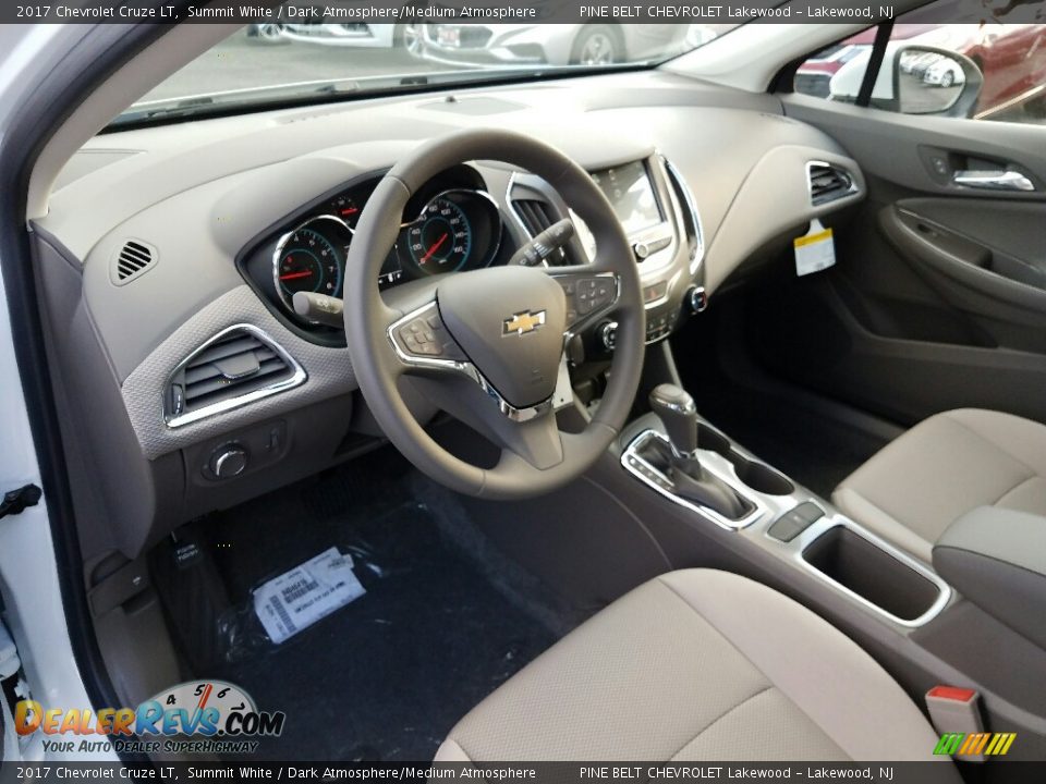 2017 Chevrolet Cruze LT Summit White / Dark Atmosphere/Medium Atmosphere Photo #7