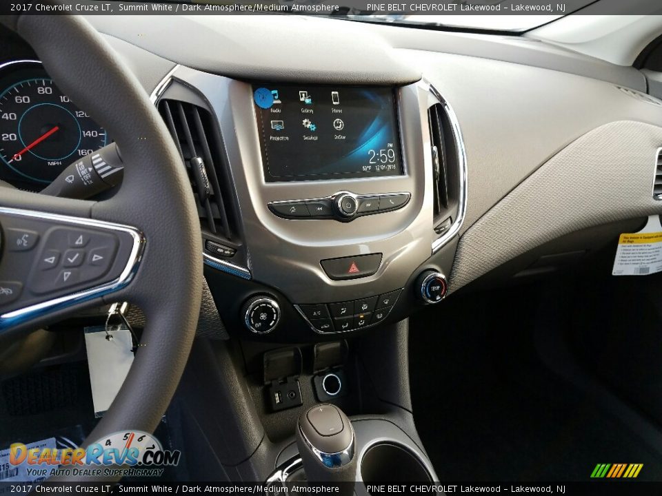 2017 Chevrolet Cruze LT Summit White / Dark Atmosphere/Medium Atmosphere Photo #10